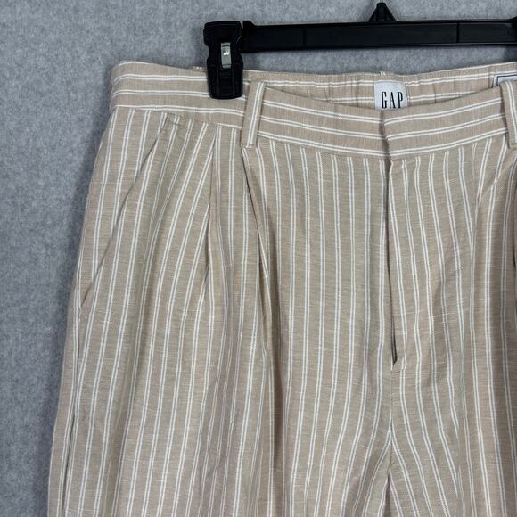 Gap Wide Leg Pleated Pants 18T Linen Trouser Chino Academia Quiet Lagom NEW $98 - Picture 4 of 14